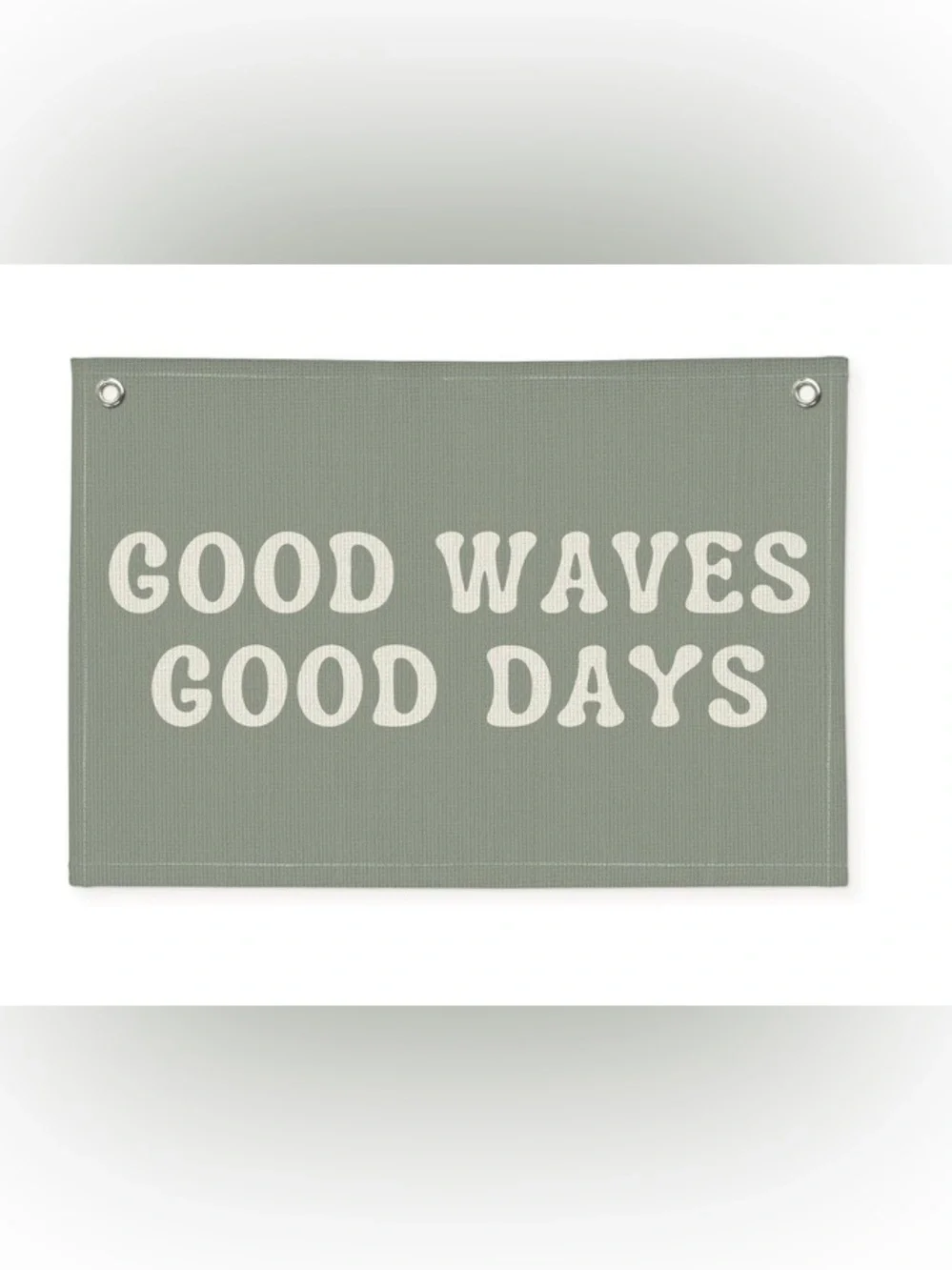 ‘Good Waves Good Days’ Canvas Banner Home Decor Wall Art